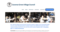 Desktop Screenshot of coconutgrovevillagecouncil.com
