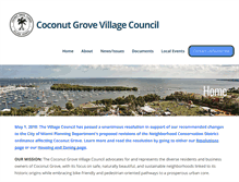 Tablet Screenshot of coconutgrovevillagecouncil.com